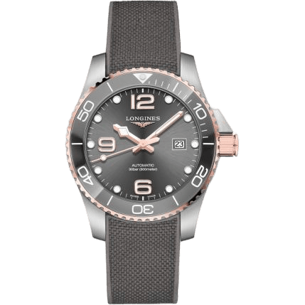 HydroConquest 43 Automatic Stainless Steel - Pink Gold / Grey / Rubber