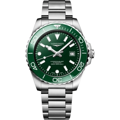 Hydroconquest Automatic 42 Stainless Steel / Green / Bracelet