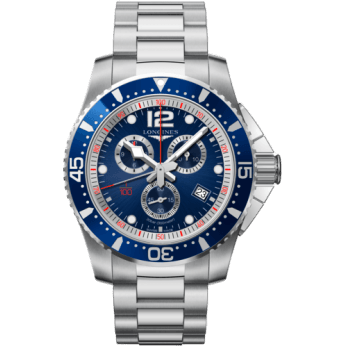 HydroConquest 47.5 Quartz Chronograph Stainless Steel / Blue / Bracelet