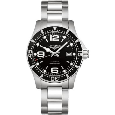 HydroConquest 41 Automatic Stainless Steel / Black / Bracelet