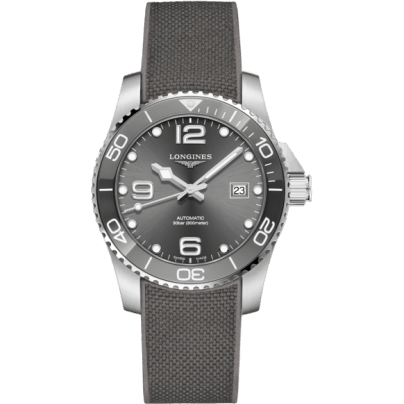 HydroConquest 41 Automatic Stainless Steel / Ceramic / Grey / Rubber