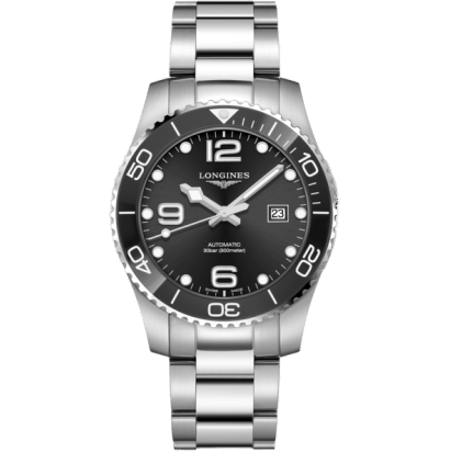 HydroConquest 43 Automatic Stainless Steel / Ceramic / Black / Bracelet