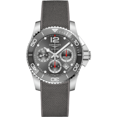 HydroConquest 41 Automatic Chronograph Stainless Steel / Ceramic / Grey / Rubber