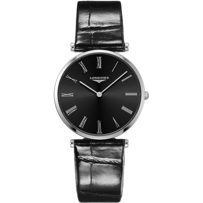 La Grande Classique Quartz 36 Stainless Steel / Black - Roman