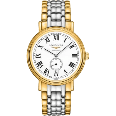 Presence 40 Small Seconds PVD Gold / White - Roman / Bracelet