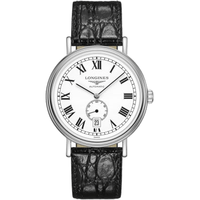 Presence 40 Small Seconds Stainless Steel / White - Roman