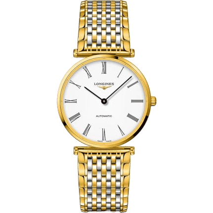 La Grande Classique Automatic 38 PVD Gold / White - Roman / Bracelet