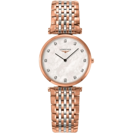 La Grande Classique 29 Quartz Stainless Steel / PVD Red / MOP / Bracelet