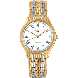 Lyre 30 Automatic PVD Gold / White - Roman / Bracelet