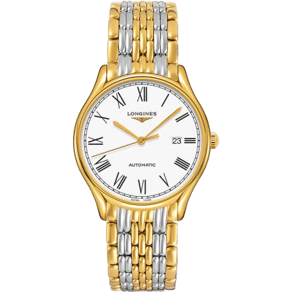 Lyre 40 Automatic PVD Gold / White - Roman / Bracelet