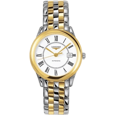 Flagship 35.6 Automatic Two Tone White Roman