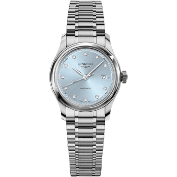 Master Collection 30 Stainless Steel / Frosted Blue - Diamond / Bracelet