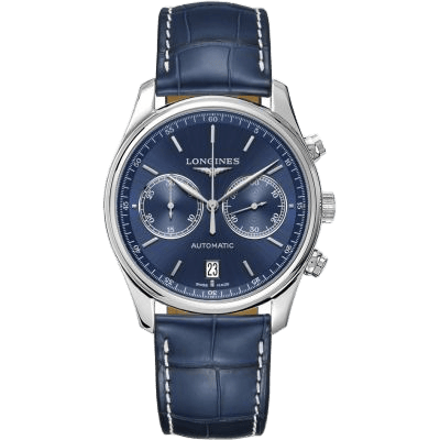 Master Collection Chronograph 40 Stainless Steel / Blue / Strap