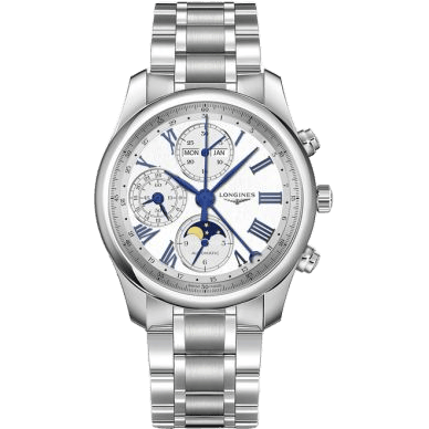 Master Collection 40 Chronograph Calendar Stainless Steel / Silver / Bracelet
