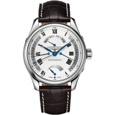 Master Collection 44 Retrograde Power Reserve Stainless Steel / Silver-Roman / Alligator XL