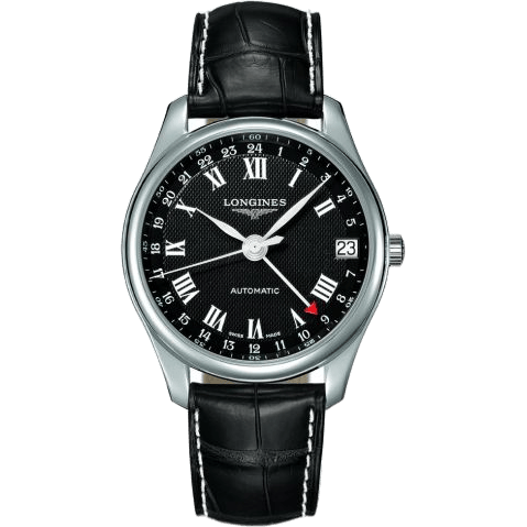 Master Collection 42 24h Stainless Steel / Black-Roman / Alligator
