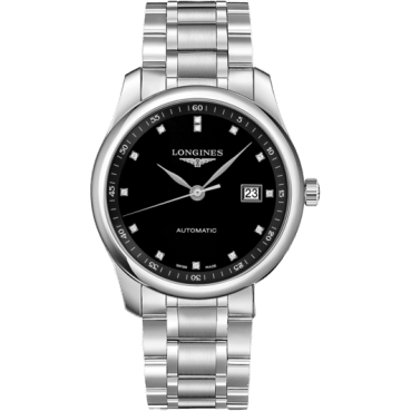 Master Collection 40 Date Stainless Steel / Black-Diamond / Bracelet