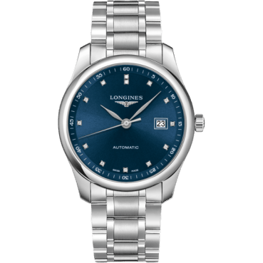 Master Collection 40 Date Stainless Steel / Blue-Diamond / Bracelet