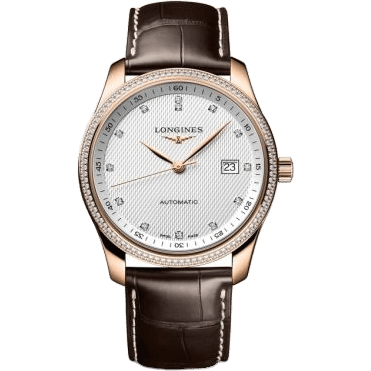 Master Collection 40 Date Pink Gold - Diamond / Silver - Diamond