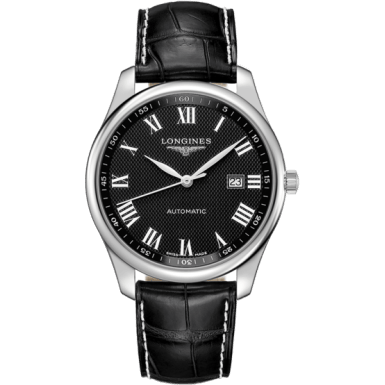 Master Collection 42 Date Stainless Steel / Black-Roman / Alligator XL