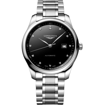 Master Collection 42 Date Stainless Steel / Black - Diamond / Bracelet