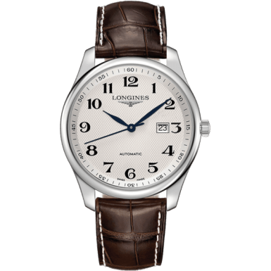 Master Collection 42 Date Stainless Steel / Silver-Arabic / Alligator XL