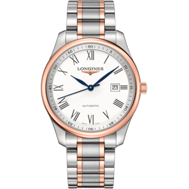 Master Collection 42 Date Stainless Steel / Pink Gold / White-Roman / Bracelet