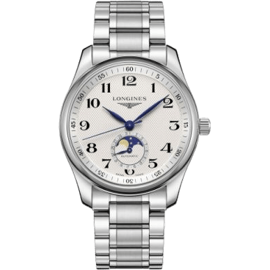 Master Collection 40 Moonphase Stainless Steel / Silver-Arabic / Bracelet