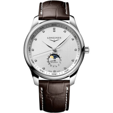 Master Collection 42 Moonphase Stainless Steel / Silver - Diamond