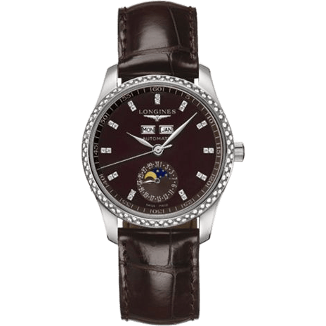 Master Collection Calendar 36 Stainless Steel / Diamond / Brown MOP