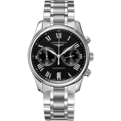 Master Collection Chronograph 40 Stainless Steel / Black - Roman / Bracelet