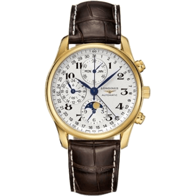 Master Collection 40 Chronograph Calendar Yellow Gold / Silver / Strap