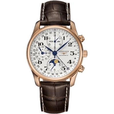 Master Collection 40 Chronograph Calendar Pink Gold / Silver / Strap