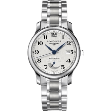 Master Collection 38.5mm Power Reserve Stainless Steel / Silver-Arabic / Bracelet