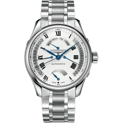 Master Collection 44 Retrograde Power Reserve Stainless Steel / Silver-Roman / Bracelet