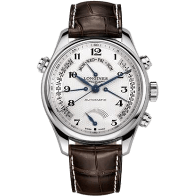 Master Collection 44 Retrograde Power Reserve Stainless Steel / Silver-Arabic / Alligator XL