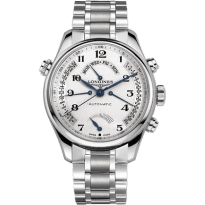 Master Collection 44 Retrograde Power Reserve Stainless Steel / Silver-Arabic / Bracelet