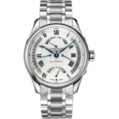 Master Collection 44 Retrograde Stainless Steel / Silver-Roman / Bracelet