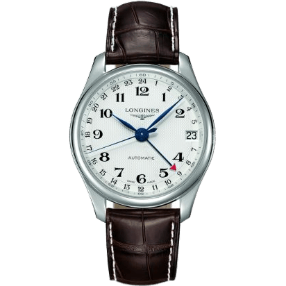 Master Collection 42 24h Stainless Steel / Silver-Arabic / Alligator