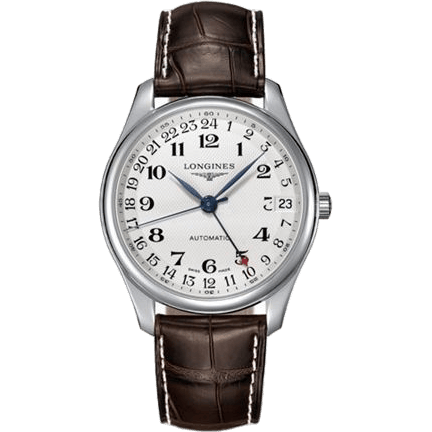 Master Collection 42 24h Stainless Steel / Silver-Arabic / Alligator