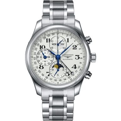 Master Collection 42 Chronograph Calendar Stainless Steel / Silver-Arabic / Bracelet
