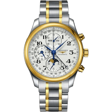 Master Collection 42 Chronograph Calendar Stainless Steel / Yellow Gold / Silver-Arabic / Bracelet