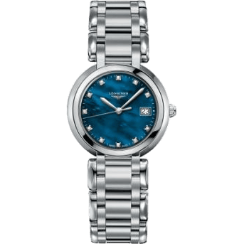 PrimaLuna Quartz 30 Stainless Steel / Blue MOP / Bracelet