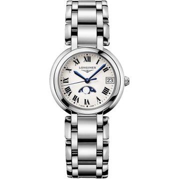 PrimaLuna 30.5 Quartz Moonphase Stainless Steel / Silver - Roman / Bracelet