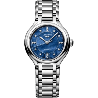 PrimaLuna 30 Automatic Stainless Steel / Blue MOP / Bracelet
