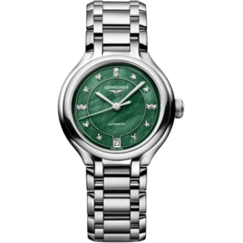 PrimaLuna 34 Automatic Stainless Steel / Green MOP / Bracelet