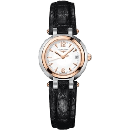 PrimaLuna Quartz 26.5 Stainless Steel / Pink Gold / White