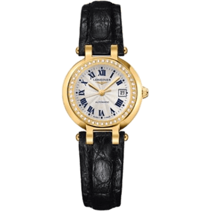PrimaLuna Automatic 26.5 Yellow Gold Diamond Leather