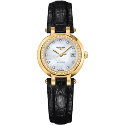 PrimaLuna Automatic 26.5 Yellow Gold Diamond Leather MOP