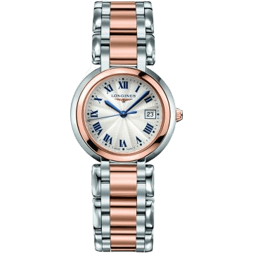 PrimaLuna Quartz 30 Stainless Steel / Pink Gold / Silver - Roman / Bracelet